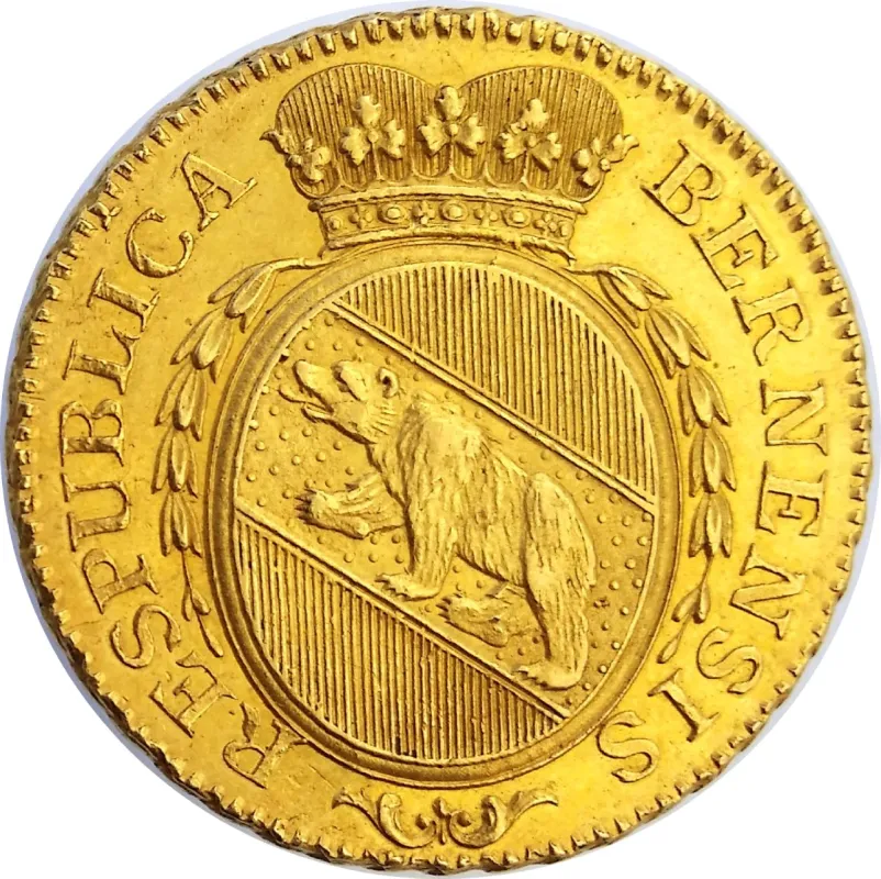 Well-preserved historical numismatic gold coin